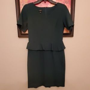 Ruffled Fitted Midi Dress